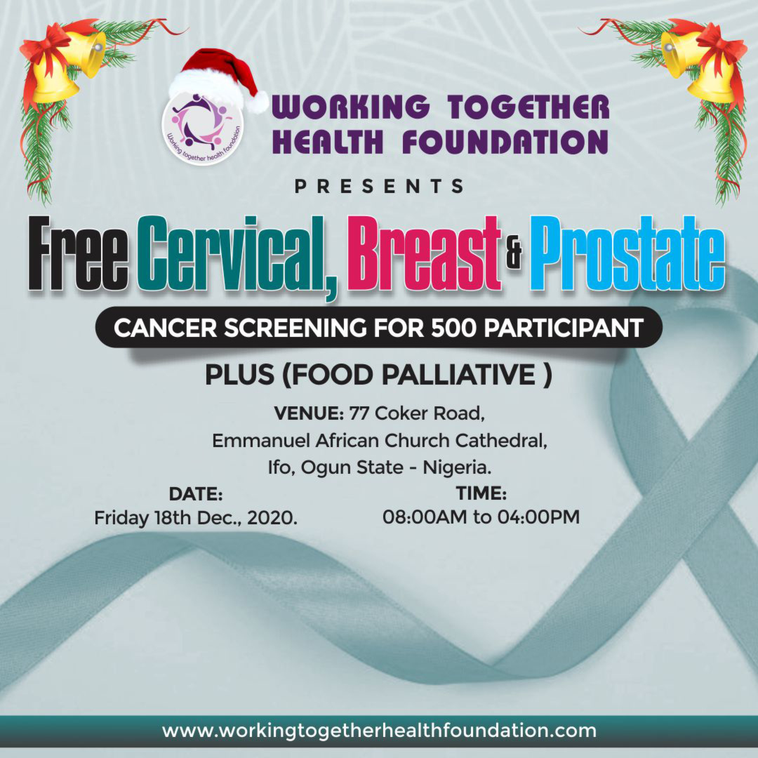 Free Cervical, Breast and Prostate  Cancer Screening for 500 Participant