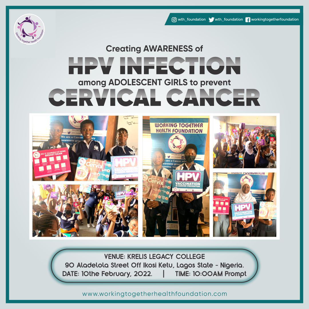 Creating Awareness of  HPV Infection  among Young Adolescent Girls to prevent  #CervicalCancer